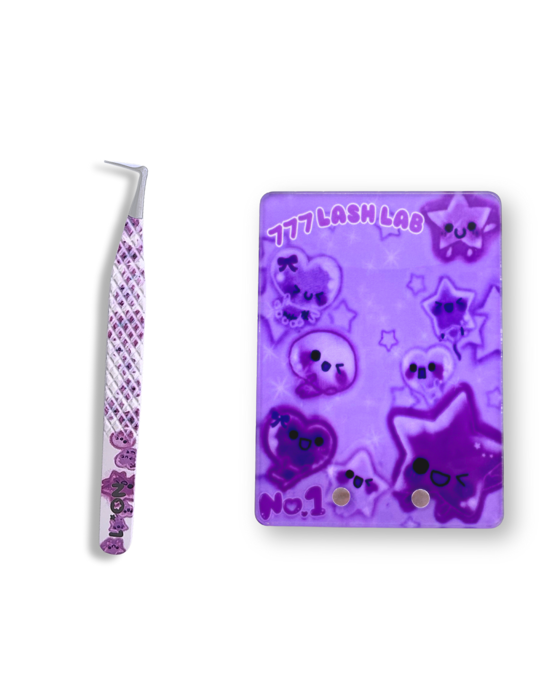 No. 1 Tweezers - 777 Lil Pals + Lash Tiles